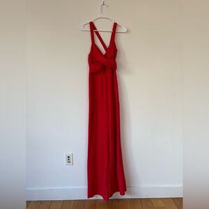 Elegant Red Women's Jumpsuit/Romper